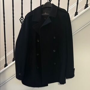 Express Men's Classic Black Peacoat